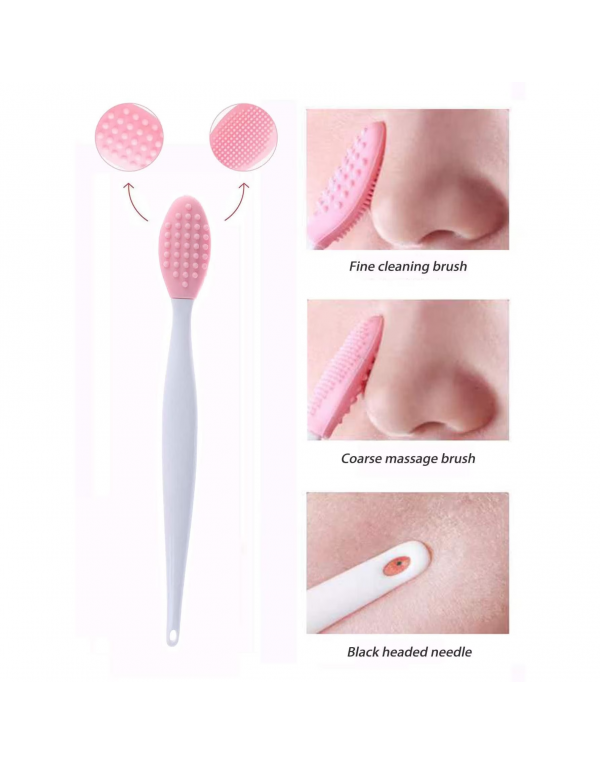 Silicone Nose Clean Brush Exfoliating Pore Beauty Facial Brush Skin Care Massager Tool