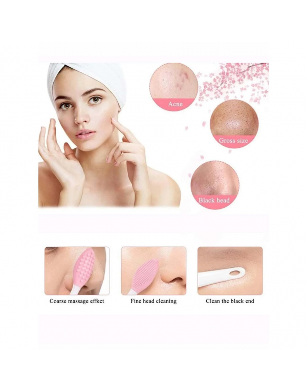 Silicone Nose Clean Brush Exfoliating Pore Beauty Facial Brush Skin Care Massager Tool