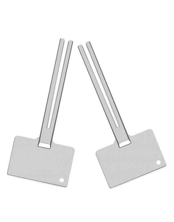  2Pcs Stainless Steel Toothpaste Tube Squeezer with Hook for Easy Storage and Travel