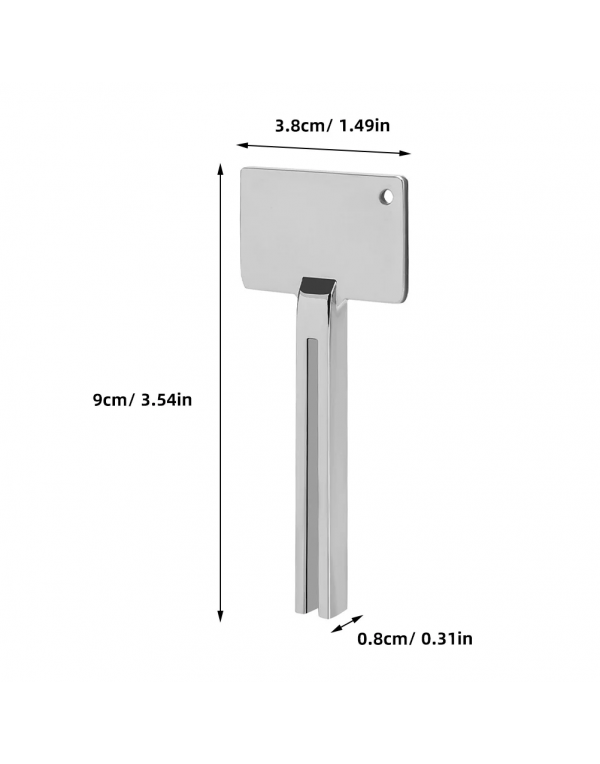  2Pcs Stainless Steel Toothpaste Tube Squeezer with Hook for Easy Storage and Travel