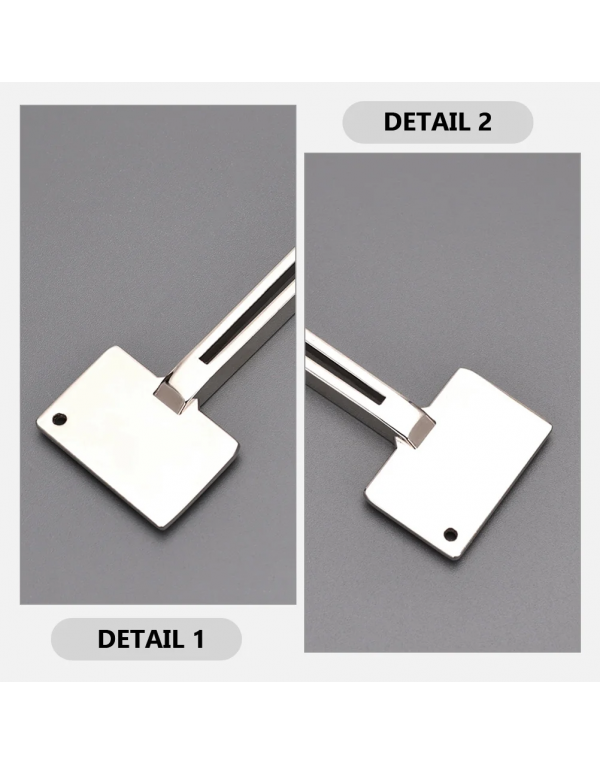  2Pcs Stainless Steel Toothpaste Tube Squeezer with Hook for Easy Storage and Travel