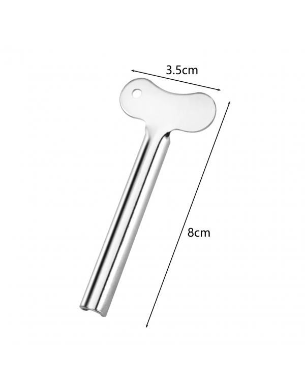 2Pcs Toothpaste Squeezer Labor-saving Reusable Stainless Steel Tube Creams Paint Squeezer Tool for Bathroom
