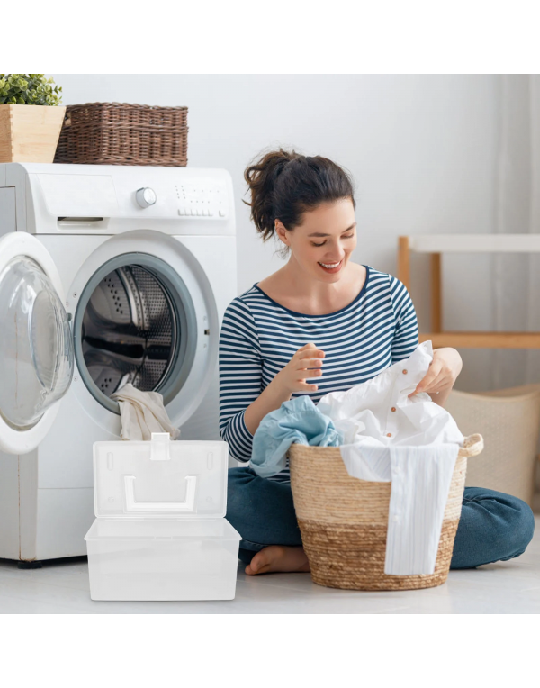 Laundry Detergents Holder Laundry Condensate Beads Box Plastic Detergents Storage Box