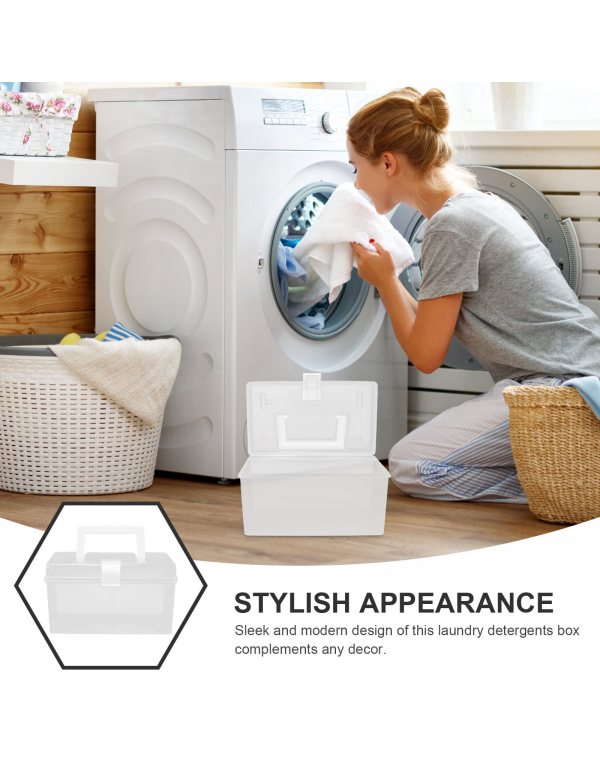 Laundry Detergents Holder Laundry Condensate Beads Box Plastic Detergents Storage Box