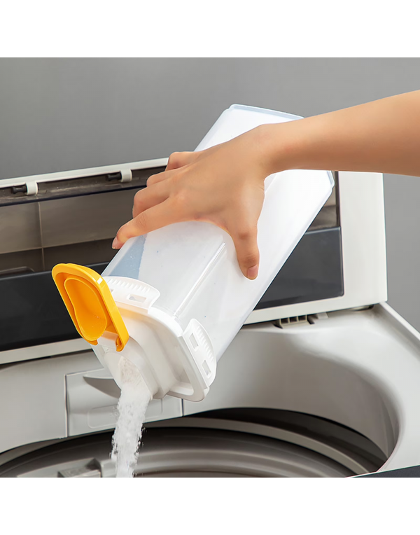 Clear Plastic Laundry Storage Bucket,  Large Capacity Household Soap Storage Box Clear