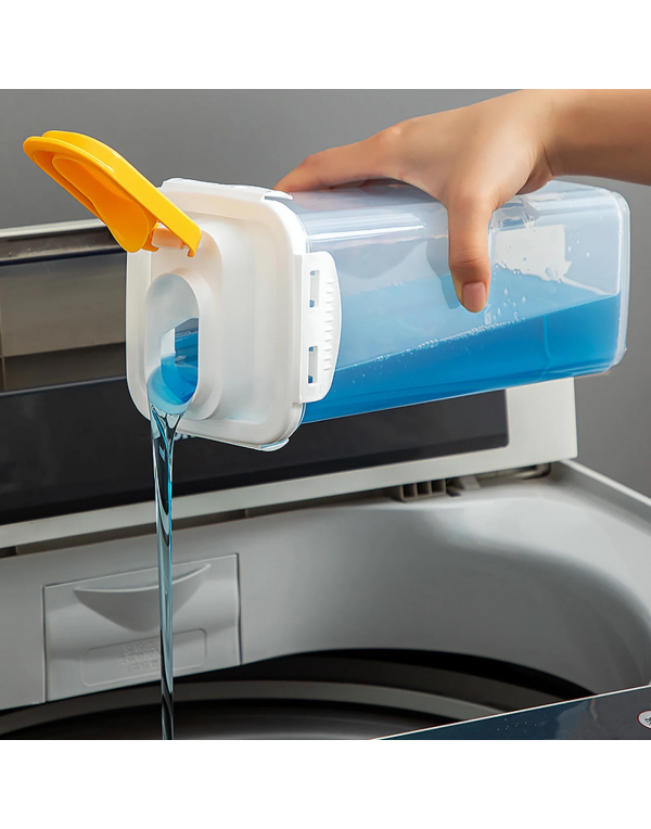 Clear Plastic Laundry Storage Bucket,  Large Capacity Household Soap Storage Box Clear