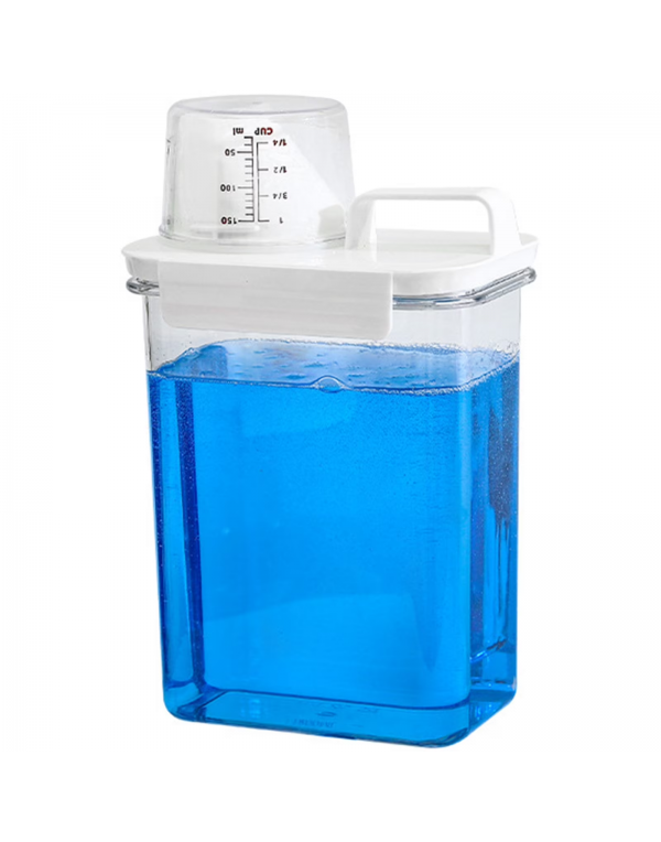 Reusable Washing Powder Container Airtight Laundry Detergent Dispenser - Plastic Storage Box for Home Laundry Room​