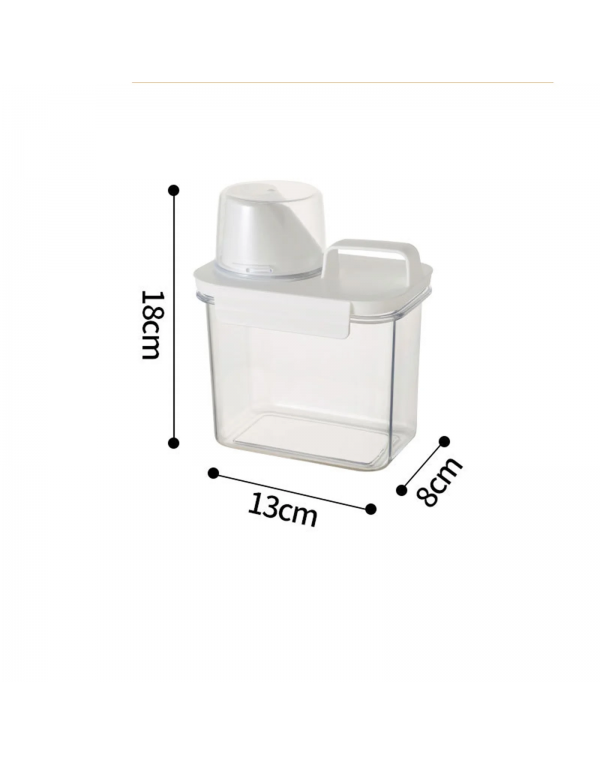  Laundry Powder Storage Box Washing Powder Barrel With Scale Heavy Duty Airtight Cover Clear Laundry Soap Container